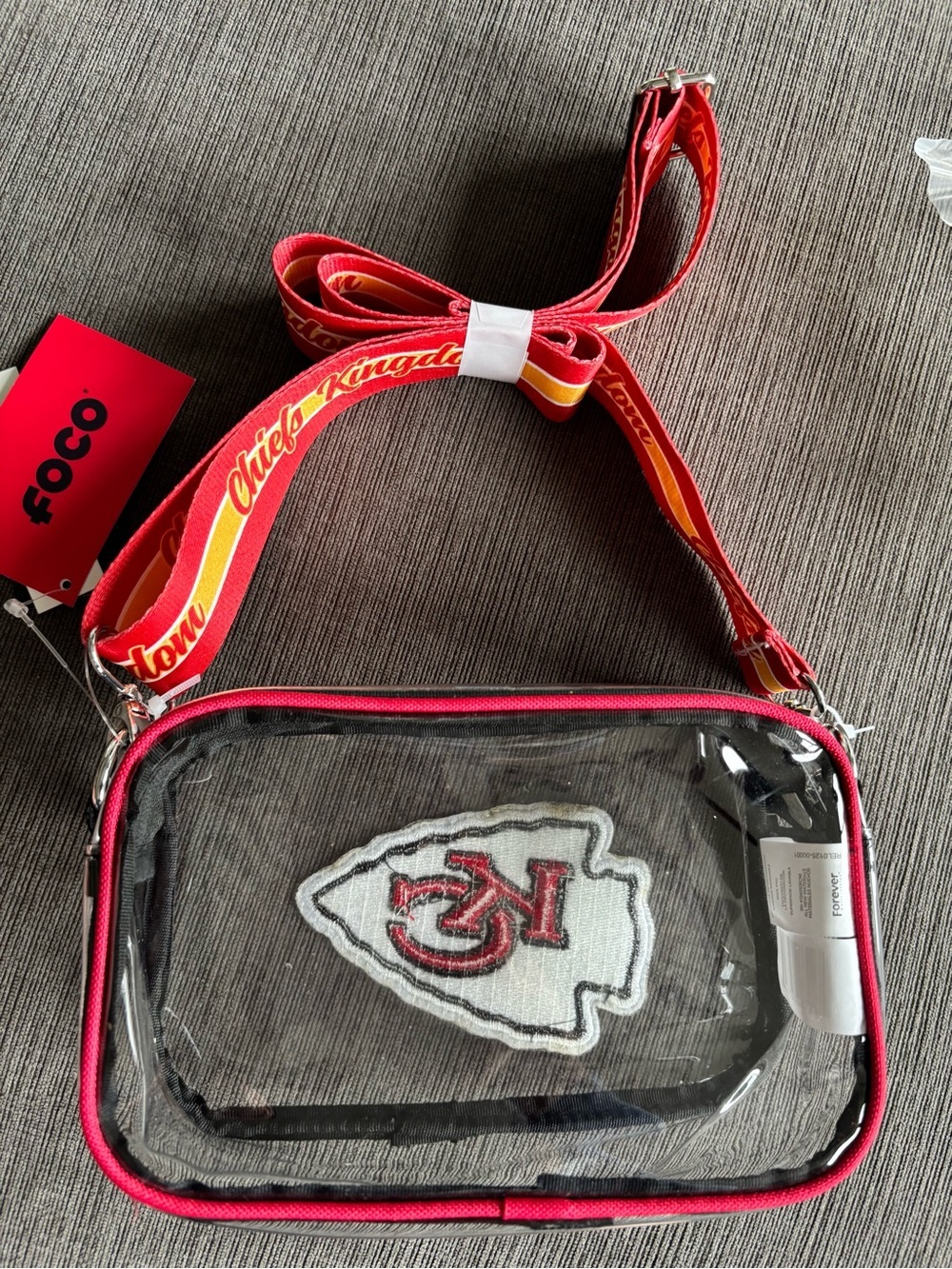FOCO Kansas City Chiefs Clear Stadium Crossbody Bag - NWT - Picture 3 of 5